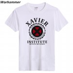 Man's solid printed  Xavier Institute T-shirts join team t-shirts 6.2oz sportswear basic Short Sleeve O neck printed  top tees