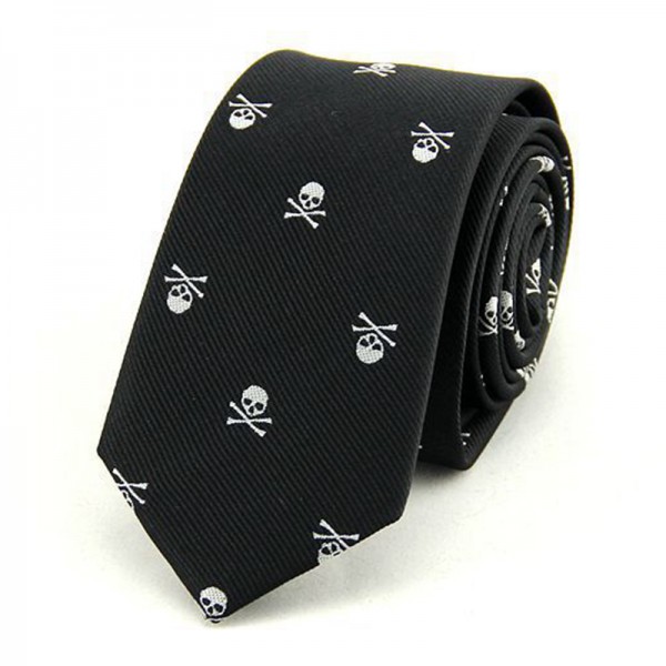 Mantieqingway Neck Ties for Men 6cm SKinny Polyester Silk Neckties Skull Print Business Neckwear Corbatas Wedding Suits Gravatas Mantieqingway Neck Ties for Men 6cm SKinny Polyester Silk Neckties Skull Print Business Neckwear Corbatas Wedding Suits Gravatas