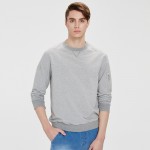 Markless 2017 Spring New Fashion Men Pullover Sweatshirt Men's Original Fit Long Sleeve Pocket Casual Sweatshirt 7406