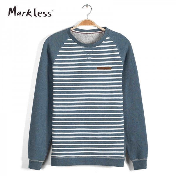 Markless Autumn New Fashion Mens Loose Hoodies Pullover European and American Style Men Patchwork Turtleneck Hoody Trend