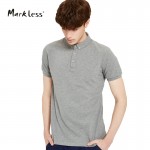 Markless Classic Polo Shirt Men Short Sleeve Slim Fit Casual Polo Shirts Fashion Men's Turn-down Collar Solid Colors Top TXA6688