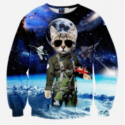 Men And Women Harajuku Print Animal Leopard Tiger Cat Pullover 3D Hoodies Funny Galaxy Space Sweatshirt Sudaderas Tops Clothes