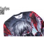 Men Autumn Long Sleeve Creative 3D Tokyo Ghoul Sweatshirt Anime Cartoon Sasuke Ninja Print Sweatshirts Fashion Tops Design
