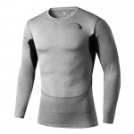 Men Compression Long Sleeve O-Neck Tight T Shirts Fast Breathable Absorb sweat T-shirts M-XXL New Arrival Free Shipping