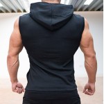 Men Cotton Hoodie Sweatshirts fitness clothes bodybuilding tank top men Sleeveless Tees Shirt Casual golds Casual Elastic vest