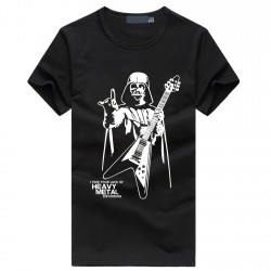 Men Darth Vader Heavy Metal printing Designer Funny T Shirts Short Sleeve Tee Creative fashion Star War t-shirts Cotton S-XXXL