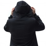 Men Hooded With Black Gown Fashion Hip Hop Mantle Hoodies Hat Sweatshirts long Sleeves Design Cloak Winter Coats Outwear Loose