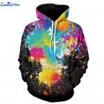 Men Women Fashion Hoodies 3D Printing Bright Color Paint Patterns Cool Sweatshirt For Men Women High Quality Wholesale 1