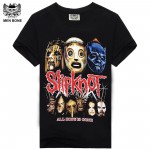 [Men bone] New Summer Fashion Men T-shirt The Beatles/ Nirvana Printed Rock Black Hip Hop Casual T Shirt For Rock Men Retail