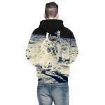 Men hoodies 3D sweatshirt human landing on the moon brand clothing couples harajuku hoodie men unisex pullovers S-3XL