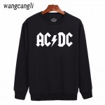 Men hoodies print Rock AC / DC Harajuku Sweatshirt Black Classic Long Sleeve Hooded Sweatshirt Hip-Hop moletom feminino XXS 3XL