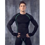 Men shirt Fitness Excercise compression tights shirts long sleeve jerseys