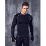 Men shirt Fitness Excercise compression tights shirts long sleeve jerseys