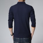 Men's Casual t-shirt Fashion Long Sleeve Solid t Shirts Camisa Masculina tshirt homme Brand clothing Plus size 5XL