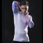 Men's Compression Polyester Tops & Tees Fashion 3D Prints Fitness Skin Tights Long Sleeve Quick-dry T shirt