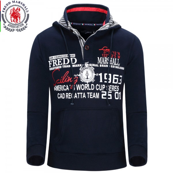 Men's Hoodie Winter Fashion Hooded Men Jacket Pocket Cusual Sweatshirt Good Print Letter Plus Size M-XXL Fredd Mashall 26026