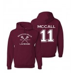 Men's Hoodies Beacon Hills Lacrosse 00 Hale 9 Dunbar LaHey Stilinski Maroon College Jersey Pullover accept Back Print Hoodie