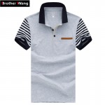 Men's Polo Shirt Style Summer New Men's High-quality Polo Shirt Fashion Leisure Stripe Stitching Cotton Brand POLO Men M-5XL