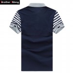 Men's Polo Shirt Style Summer New Men's High-quality Polo Shirt Fashion Leisure Stripe Stitching Cotton Brand POLO Men M-5XL
