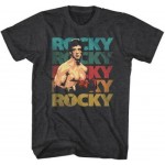 Men's Summer Fashion 100% Cotton T Shirt ROCKY BALBOA Pose T-Shirt NEW Movie Sylvester Stallone Short Sleeve Printed Shirts Tee