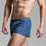 Men's Underwear Loose Leisure Shorts Cotton Comfortable Men Boxer Shorts Fashion Plaid Boxers Men Lounge Home Wear Underwears