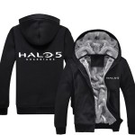 Mens Casual Game Halo 5: Guardians Hoodies Zip Up Winter Fleece Super Warm Sweatshirts Coats