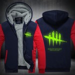 Mens Hoodie Steam Game Thicken Fleece Dead By Daylight Winter Coat US EU Plus Size 