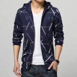 Mens Hoodies New Fashion Slim Fit Brand Casual Geometric Pattern Printed Hooded Mens Sweatshirts Felpa Uomo Big Size M to 5XL