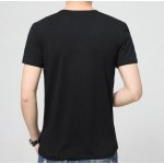 Mens Patchwork V Neck T-Shirts Luxury Casual Slim Fit Stylish Short Sleeve T Shirt Men T-shirt  2016 Men Tops M L XL 2XL 3XL 5XL