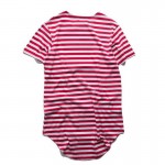 Mens Urban Style Clothing Longline T Shirts Extended Hipster Hip Hop Swag Short Sleeve Striped Oversized Tees Teeshirt For Men