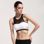 Mesh splice sexy athleisure women bra tops hollow out hot black tanks top bralette 2017 summer fashion slim bralet clothing sale