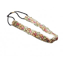 Metting Joura Vintage Bohemian Ethnic Colored Beads Handmade Elastic Headband Hair Band Hair Accessories