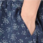 Mferlier Winter Dress Loose O Neck Long Sleeve Women Dress Floral Print Cotton Vintage Dress Size M-2XL