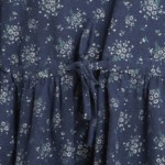 Mferlier Winter Dress Loose O Neck Long Sleeve Women Dress Floral Print Cotton Vintage Dress Size M-2XL