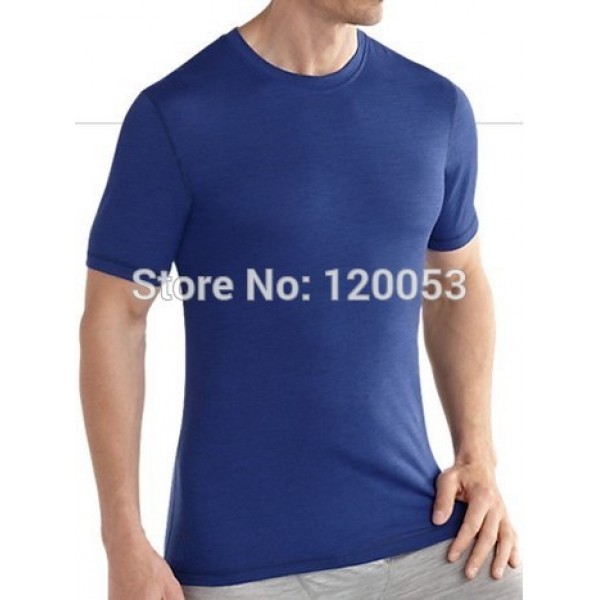 Middle Weight 180GSM 100% Australia Merino Wool Mens Short Sleeve T Shirt, Merino Wool T Shirt, 6 Color Choice, American Fitting