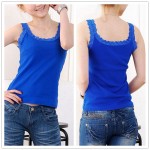 Mileegirl Women Sexy Tank Tops,Multicolors Sleeveless Bodycon Temperament T-shirt Vest,Summer Fashion Lace Camisole Top