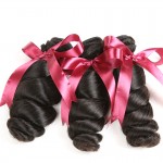 Mink Brazilian Virgin Hair Loose Wave 3 Bundles 10A Brazilian Loose Wave Wavy Hair Loose Curly Brazilian Hair Human Hair Weaves