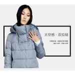 Misun embroidery lengthen thickening over-the-knee long design with a hood down coat female
