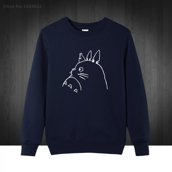 Miyazaki Hayao Totoro Anime Cartoon Mens Men Sweatshirts Fashion 2016 Autumn Winter Hoodies For man Cotton Male Pullover
