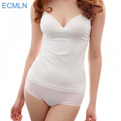 Modal Adjustable Strap Built In Bra Padded Self Mold Bra Tank Tops Camisole Free shipping