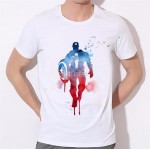 Moe Cerf Men T Shirt Captain America Civil War Tee 3D Printed T-shirts Men Avengers 3 iron man Clothing Male Tops 17-5#