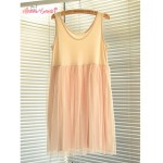 Mori Girl Lolita Kawaii Vintage lace mesh bottoming dress Loose large size women casual basic tank dress summer Vestidos