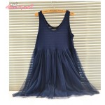 Mori Girl Lolita Kawaii Vintage lace mesh bottoming dress Loose large size women casual basic tank dress summer Vestidos