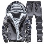 Mountainskin Winter Men's Hoodies Men 's Jackkets Male Tracksuits Fleece Thick Male Sweatshirt Casual Men Camouflage Coats SA138