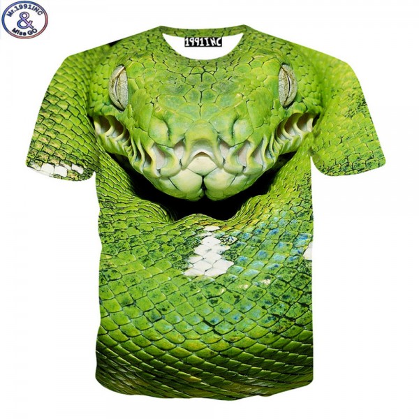 Mr.1991 new 11-20 years big boys t-shirt 3D viper printed short sleeve tshirt kids clothing street skate boy tees tops DT26