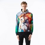 Mr.1991INC 3d zipper sweatshirt for men fashion hooded print the lion king hoody with hat hoodies Asia size S-XXL