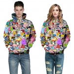 Mr.1991INC Anime Hoodies Men/Women 3d Sweatshirts With Hat Hoody Unisex Anime Cartoon Hooded Hoodeis Fashion Brand Hoodies