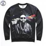 Mr.1991INC Autumn winter thin sweatshirt men/women digital printing gun shooting person funny street wear casual hoodies