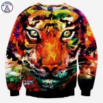 Mr.1991INC Big tiger printed sweatshirts men/women 3d hoodies animal autumn tops lovely galaxy hoodies slim S-XL