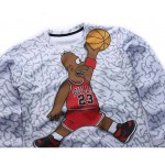 Mr.1991INC Funny sweatshirts men/women's hoodies funny print Number 23 cartoon character playing 3d 3d sweatshirts